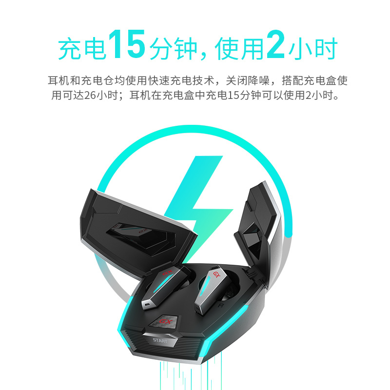 EDIFIER/漫步者HECATE GX07旗舰版主动降噪蓝牙耳机电竞游戏低延迟真无线双耳入耳式适用