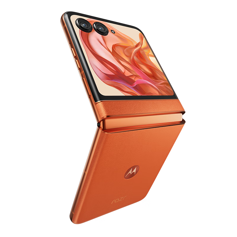 摩托罗拉moto razr 50 热爱橙 12GB+512GB 天玑7300X芯片 3.6英寸+6.9英寸双屏 IPX8抗水 30W快充 5GAI手机高清大图