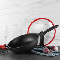 赫曼德真不粘微压合金炒锅