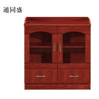 通同盛胡桃色餐边柜简约茶水柜二门800*400*860