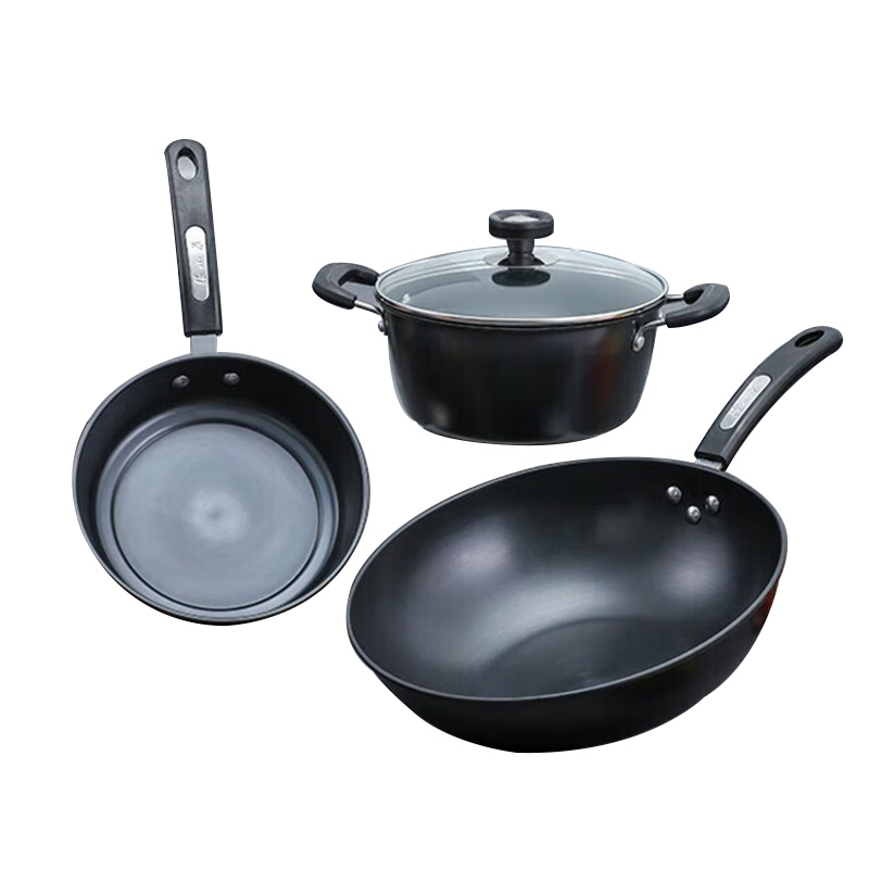 张小泉锅具套装三件套精铁储热恒温锦厨系列C35260100