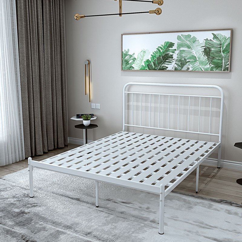 寻木匠铁艺床少女心房间卧室铁架床公主床15m双人床铁床床架简易钢管