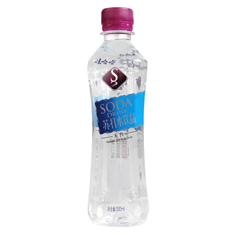 娃哈哈无汽苏打水饮料350ml24瓶整箱装弱碱性