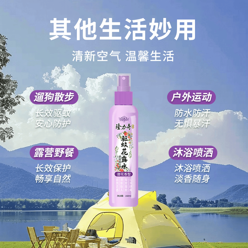 农夫山泉矿泉水550ml*24 隆力奇甜花香型驱蚊花露水 160ml*1(组合)高清大图