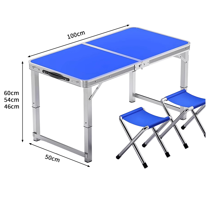 景福达户外折叠桌 折叠桌100*50*60cm一桌两椅