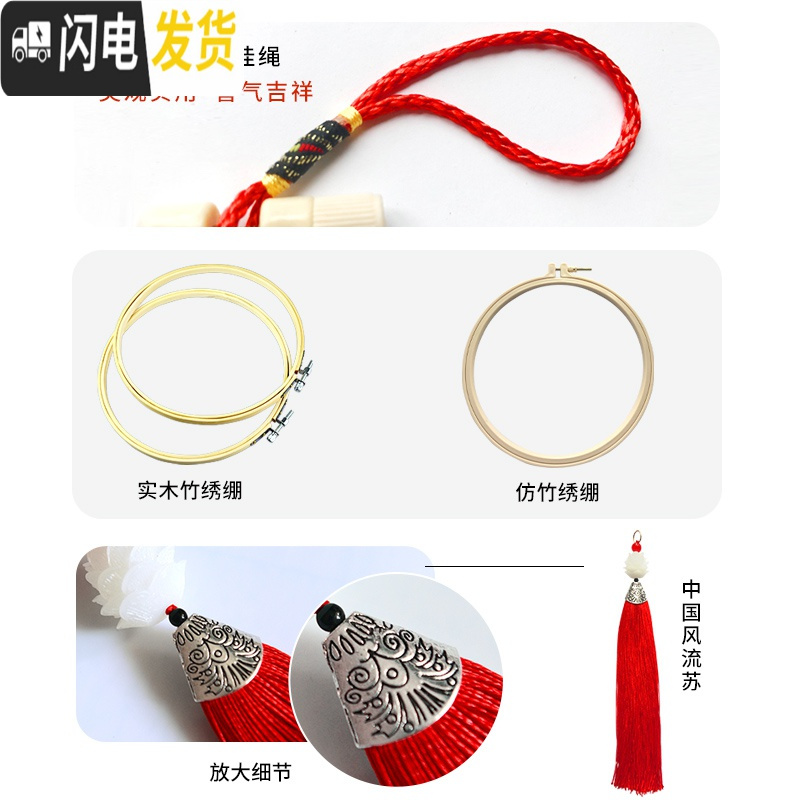 三维工匠十字绣2019新款客厅小件简单绣线绣情侣结婚款婚房 生态棉线绣[一套2幅][送工具包+2个流苏+2个竹绷+2个挂