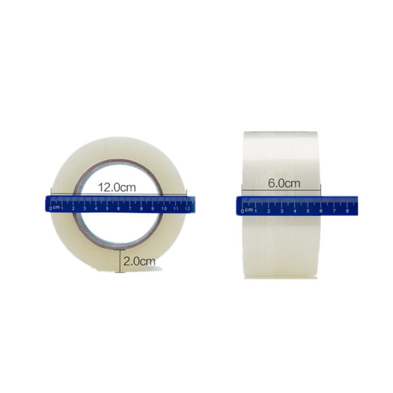 得力30334 透明封箱胶带/打包胶带 60mm*150y(137m/卷) 6卷/筒 办公用品(6筒装36卷)