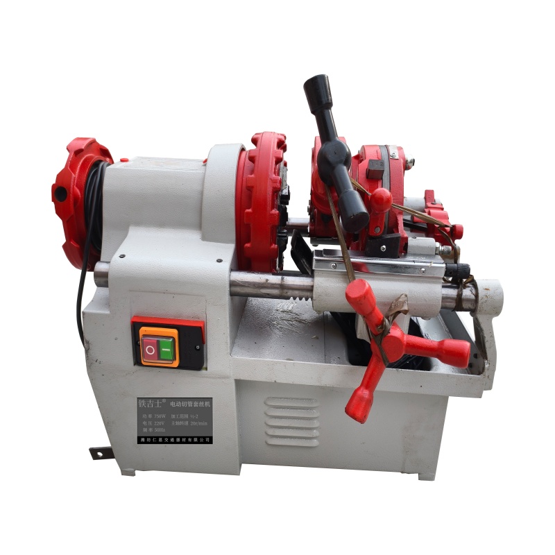 铁吉士 电动套丝机 小型全自动攻丝机 套高清大图