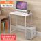 [顺丰德邦]简易书桌电脑桌台式办公桌写字桌学习桌子电脑桌 白色+黑腿 加厚加固120长60宽74高