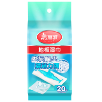 美丽雅 地板湿巾 拖把静电除尘纸20张*4袋装