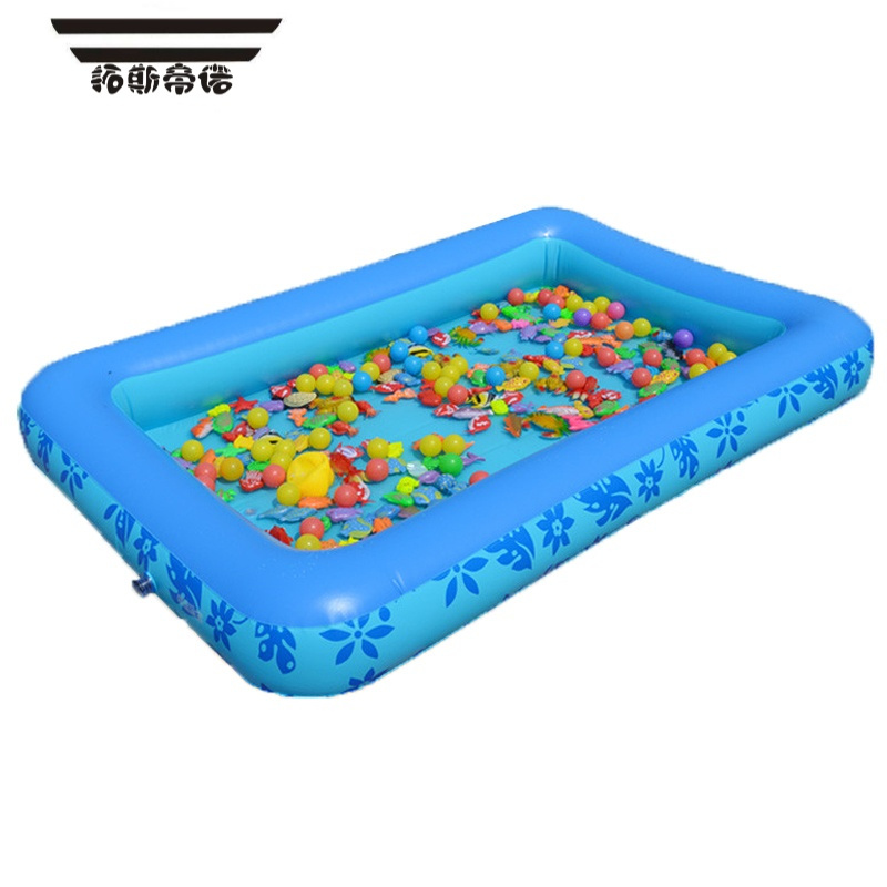 拓斯帝诺钓鱼池儿童广场摆摊大型宝宝磁性钓鱼玩具池套装加厚捞鱼充气