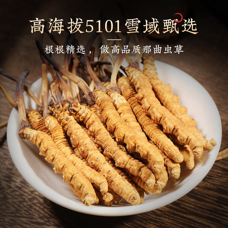 阿依舍冬虫夏草虫草正品干货5-7条/g 1克礼盒装