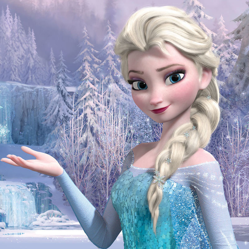 冰雪奇缘安娜爱莎公主辫子假发女万圣节舞会表演逼真elsa cos头套