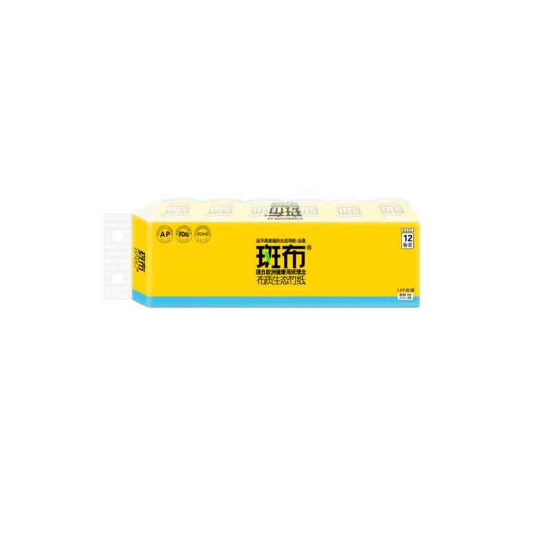 斑布(Babo) 竹纤维卷纸 150g*12卷 家庭用抽纸 12卷 /包 单包装