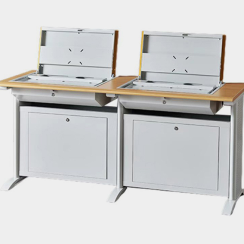 豪晨 翻转电脑桌电脑桌 双人位 1600*600*750mm 张高清大图