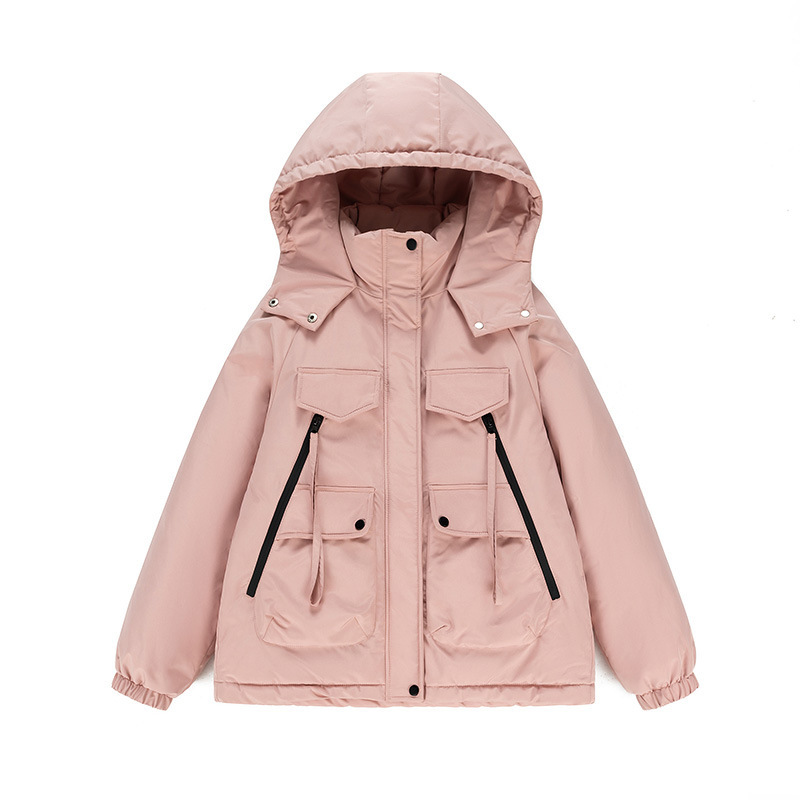 2024新款冲锋衣连帽棉服加厚保暖外套女工装棉衣宽松百搭时尚棉袄