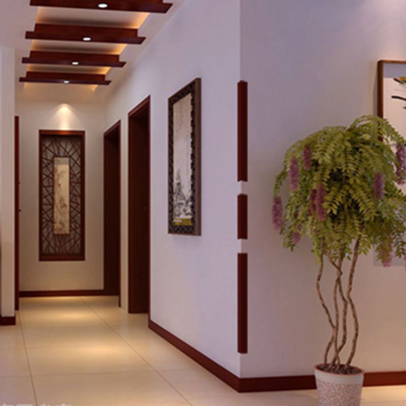 木塑护墙角保护条 木质质感墙角护角条阳角防撞条墙护角 龙麒麟 1m