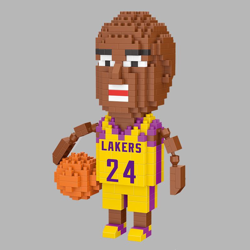 智鹰积木球星系列拼插篮球运动员玩具25742621兼容乐高2577科比401pcs