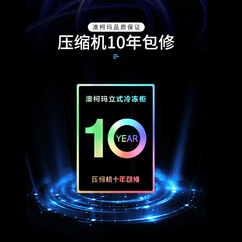 澳柯玛立式风冷无霜冷柜BD-196WH