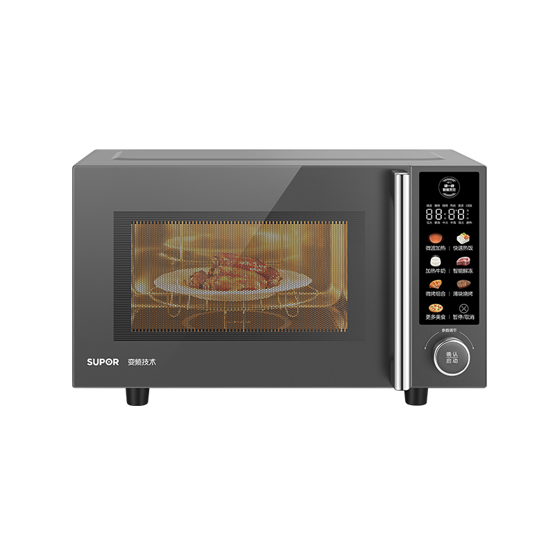 苏泊尔23升大容量微波炉SW23B2不锈钢内胆台式烧烤多功能厨房神器