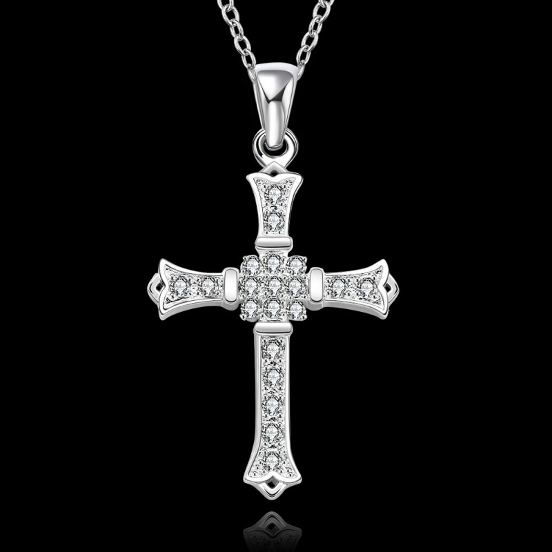 N633 Women Silver Necklace 镀925纯银女项链日韩版锁骨链潮人送女朋友七夕情人节礼物