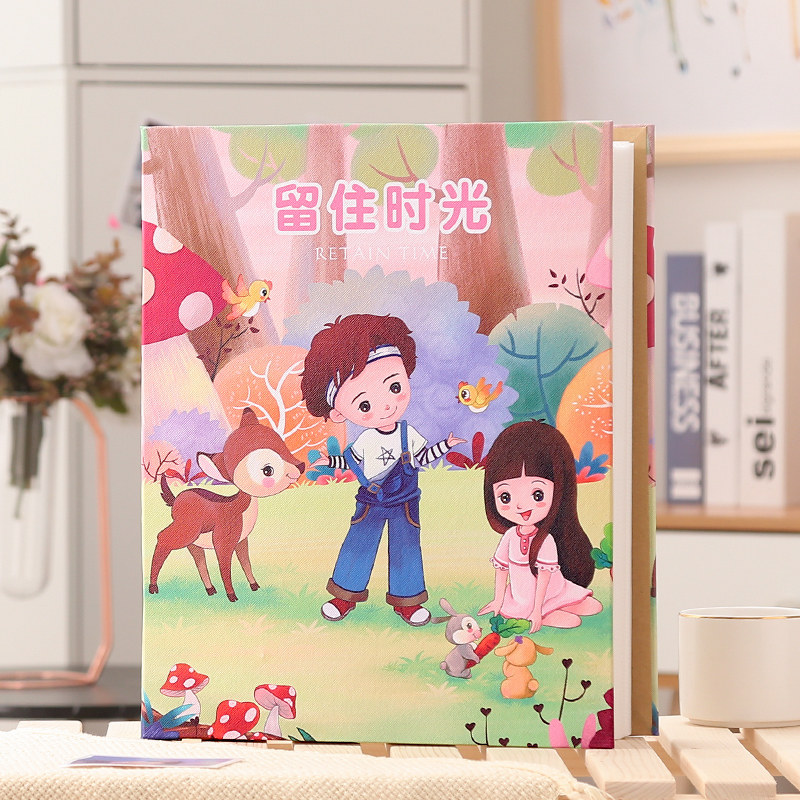 适合手机照片相册影集相册本纪念册插页式过塑6寸680张竖版家庭 三维工匠 留住时光-6寸680张高清大图