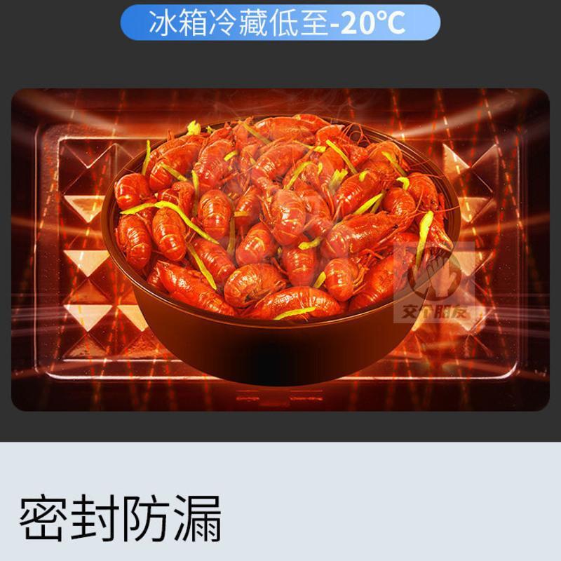 2000盆[带盖]5套 超大号圆形一次性外卖打包盒小龙虾大盘鸡水煮鱼快餐透明带盖圆盆