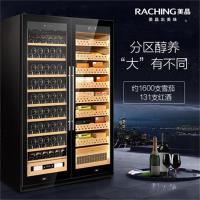 定制美晶/Raching SD800实木双开门红酒雪茄两用恒温柜智能恒温红酒柜恒温恒湿雪茄柜定制柜
