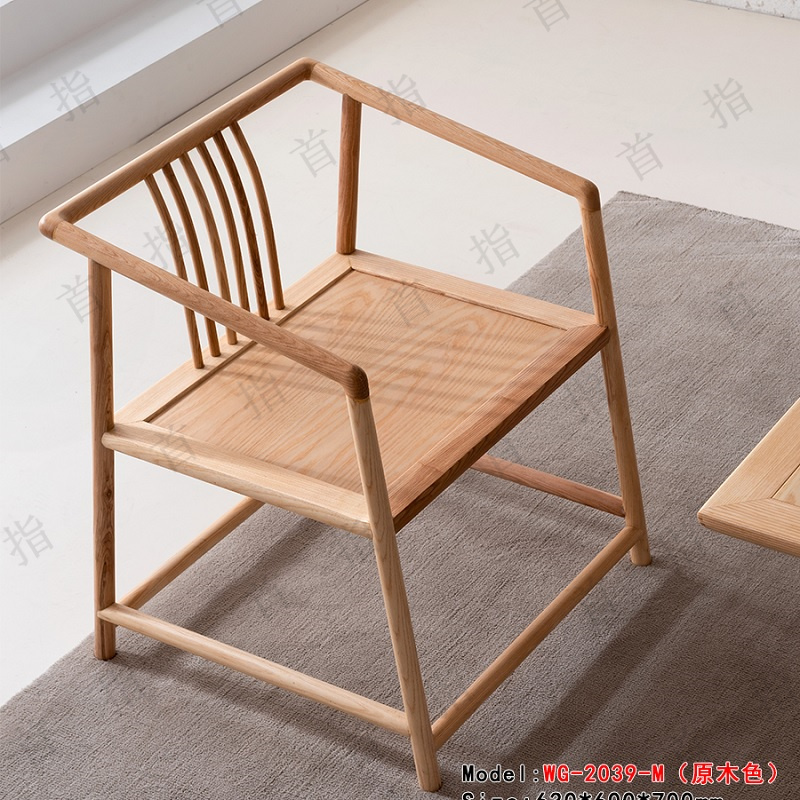 首指(SZ)实木椅/WG-2039-M高清大图
