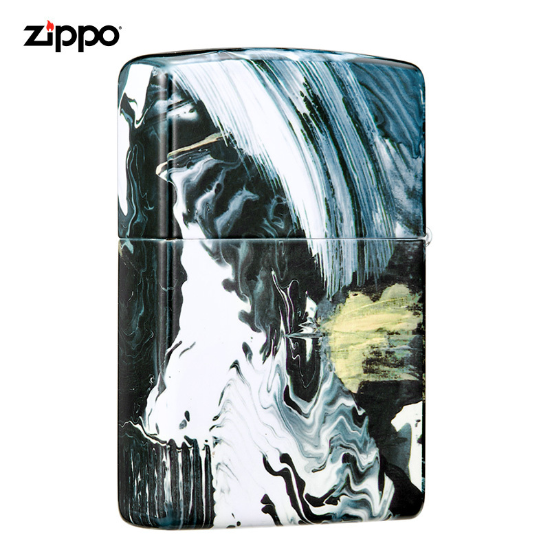 Zippo芝宝打火机美国进口之宝防风打火机新机无油苏宁正品Z-30021艺术生活