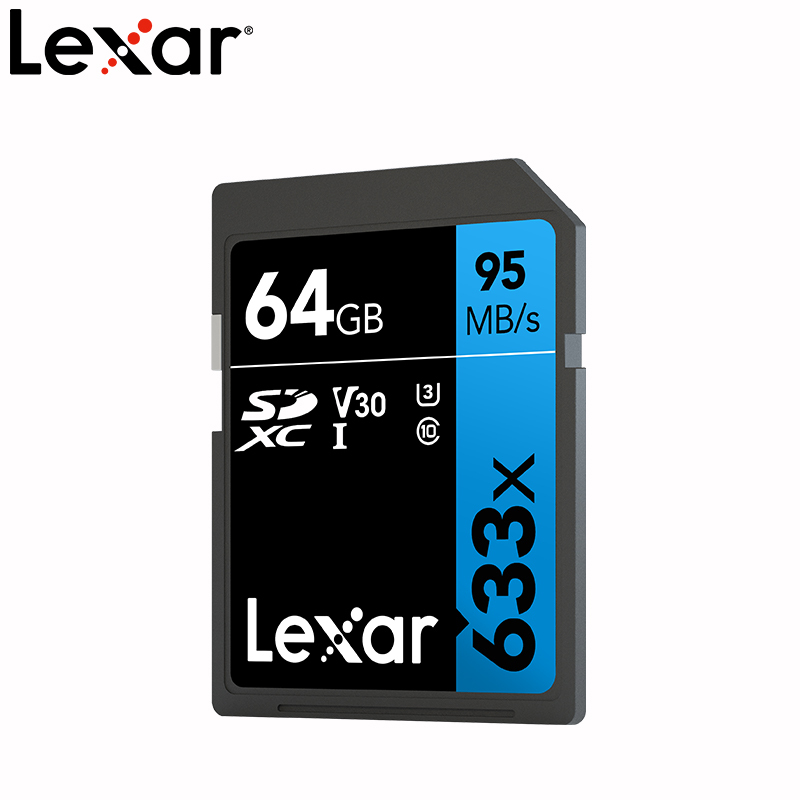 [免邮]雷克沙(Lexar)64G SD卡 633X class10 U1 V1相机存储内存卡 读95MB/s
