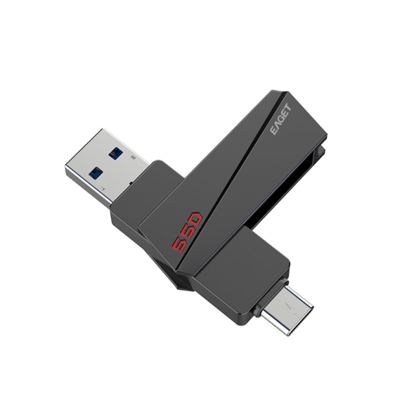 忆捷(EAGET)SU20固态U盘 USB3.2 128G商务高速闪存u盘 单位:个高清大图