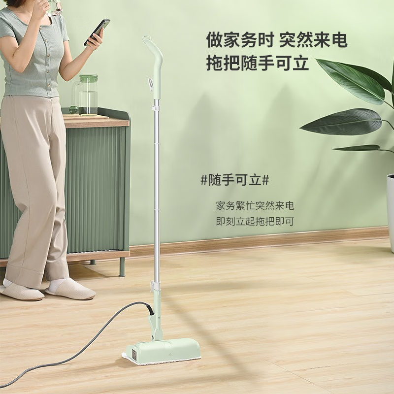 利仁(Liven) 蒸汽拖把手持擦地机高温蒸汽除菌电动非无线拖地机洗地擦地机地板清洁机ZTB-W809高清大图