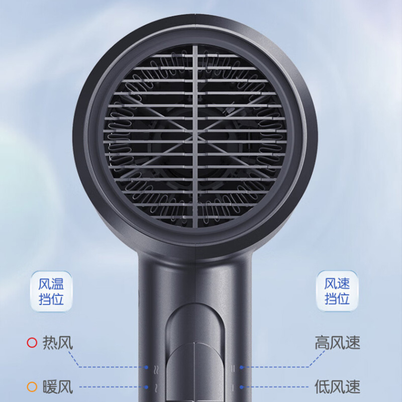 美的电吹风家用大功率负离子护发多挡调节驯服毛躁FJ117高清大图