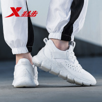 特步(Xtep)女2018新款正品女士低帮系带运动休闲秋季小白鞋舞蹈跑步鞋休闲鞋882418529570