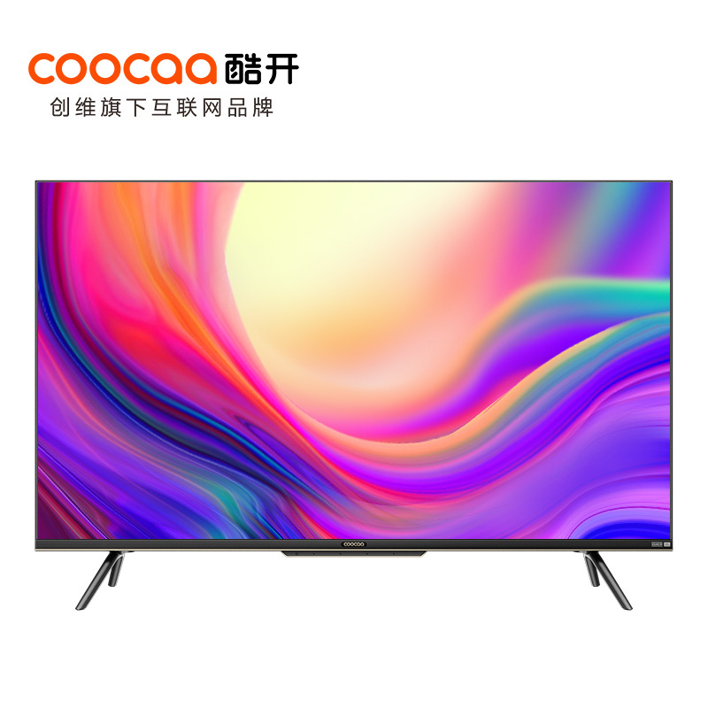 创维酷开43P50 Pro 43英寸无边框金属全面屏电视远场语音声控电视机无屏闪防蓝光护眼彩电