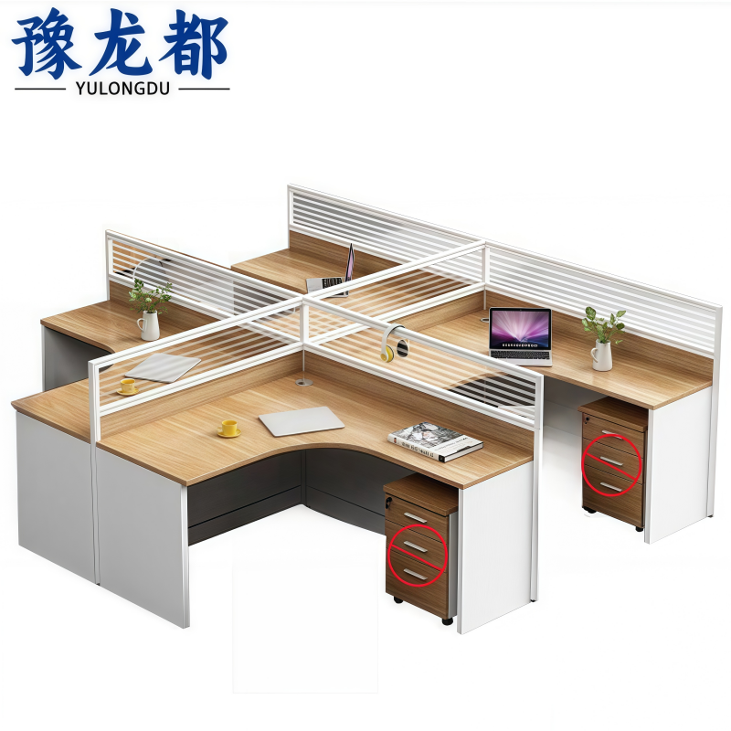 豫龙都 办公桌四人位张