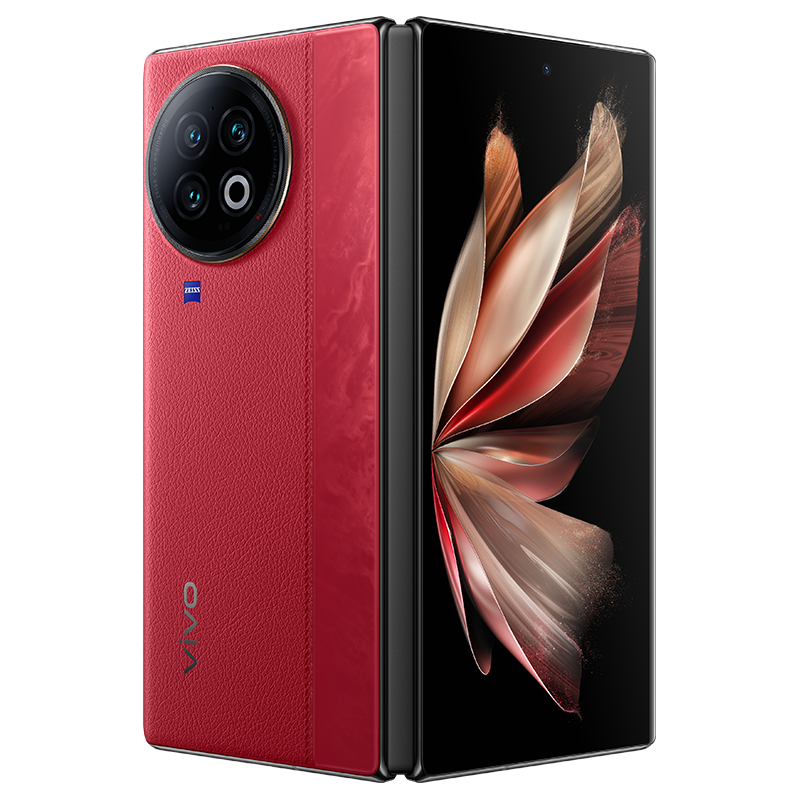 vivo X Fold2 12GB+512GB 华夏红 5G全网通折叠屏新品手机二代骁龙8芯片内外2K+E6双主屏120W+50W无线闪充悬停蔡司影像120Hz拍照游戏学生手机