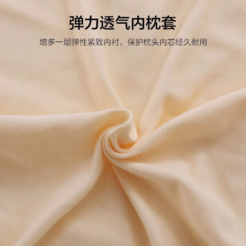 慕思(DeRUCCI)[苏菲娜]颈椎枕芯悦系列 高低枕单人家用酒店脊椎枕头 曲线枕