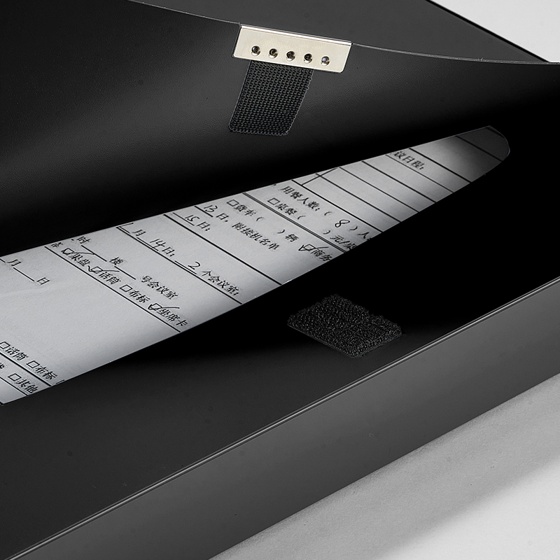 齐心（COMIX） A1248 超省钱PP档案盒 A4 35mm 黑 单位：个高清大图