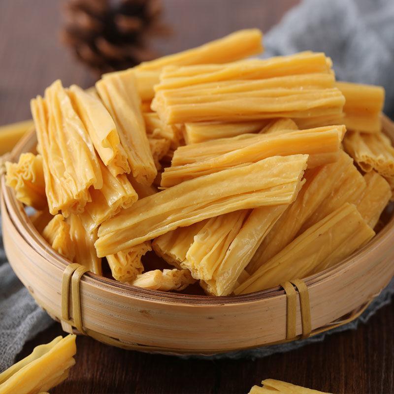 手工头层腐竹豆腐竹干货批发豆皮丝凉拌人造肉素肉豆制品2500g