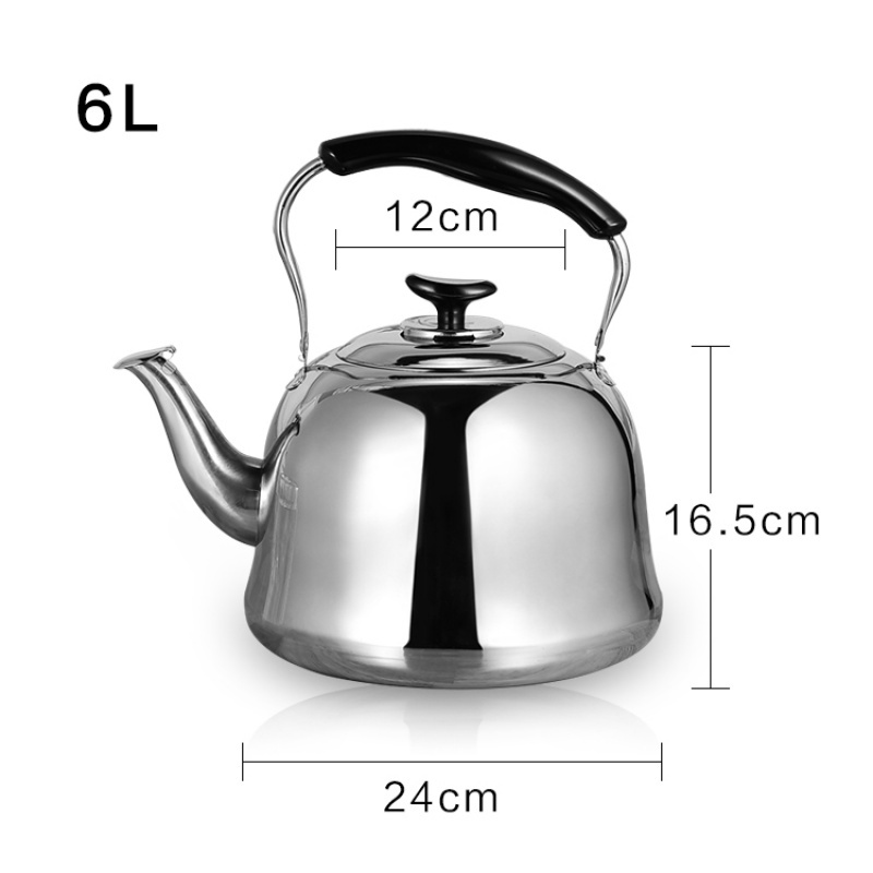 304烧水壶时光旧巷大容量加厚煤气鸣音鸣笛电磁炉煲水壶开201不锈钢