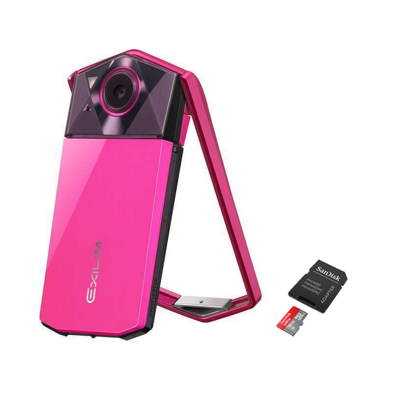 卡西欧(casio) ex-tr600数码相机(玫红色) 32g卡