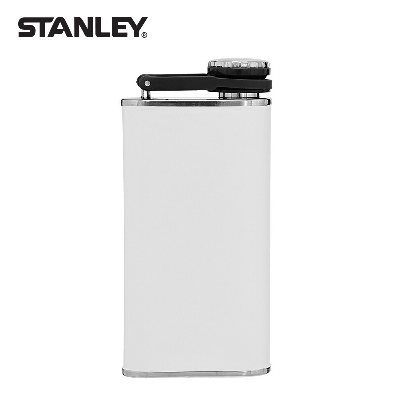 STANLEY史丹利304不锈钢酒壶小扁平酒瓶旅行户外便携随身经典白