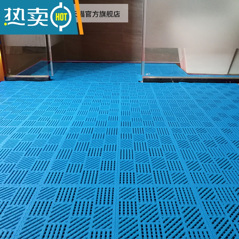 敬平酒店浴室防滑垫公共厕所卫生间淋浴房洗澡地垫隔水拼接垫子易打理20*40(10片装)高清大图