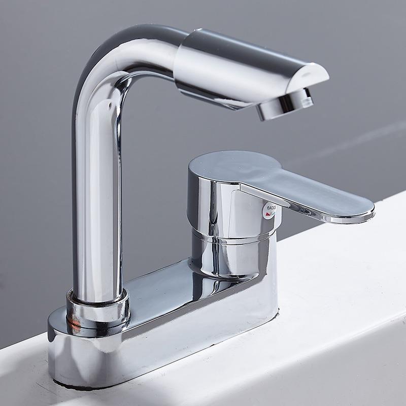 水龙头冷热面盆双孔三孔台盆卫生间老式混水阀洗手洗脸龙头