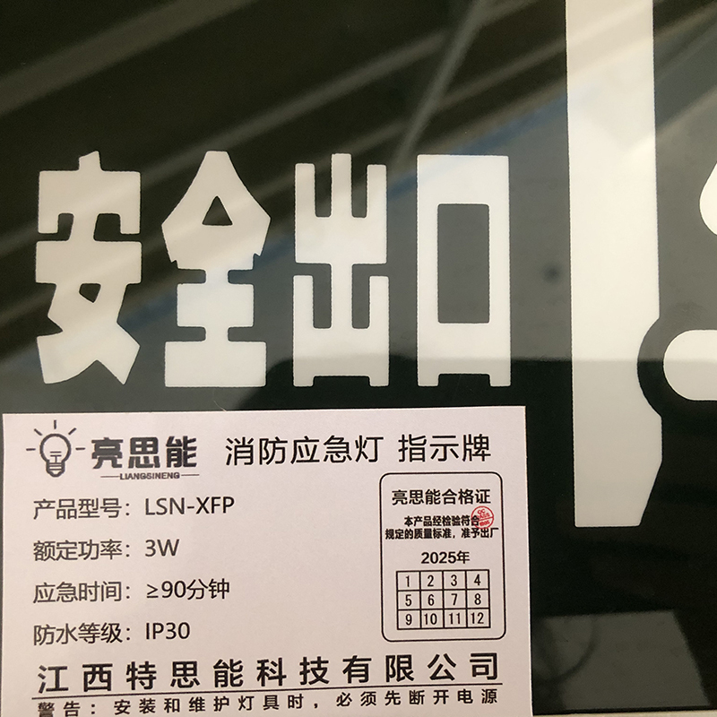 亮思能 消防应急灯 指示牌(备注方向)LSN-XFP/块
