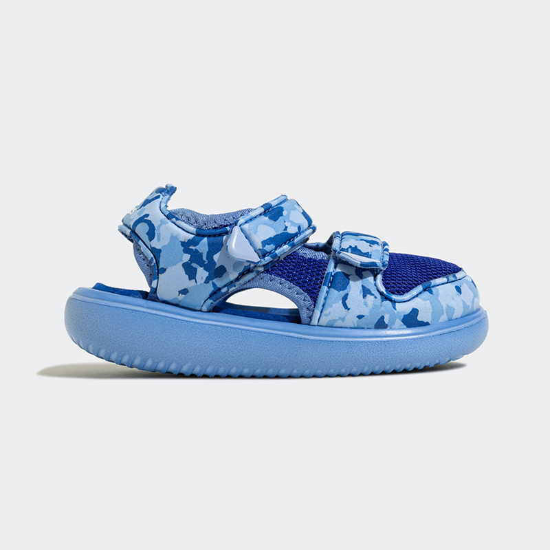 婴童 adidas water sandal 防滑耐磨 低帮 儿童凉鞋 蓝色 hp6788