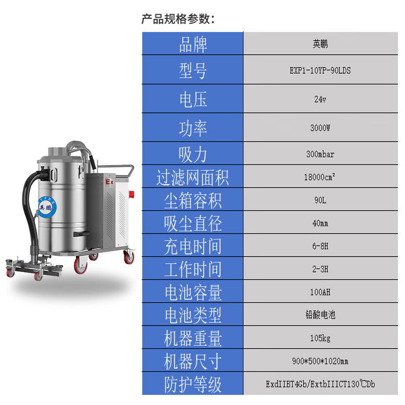 英鹏/GYPEX EXP1-10YP-90LDS 直流电 90L吸尘器高清大图