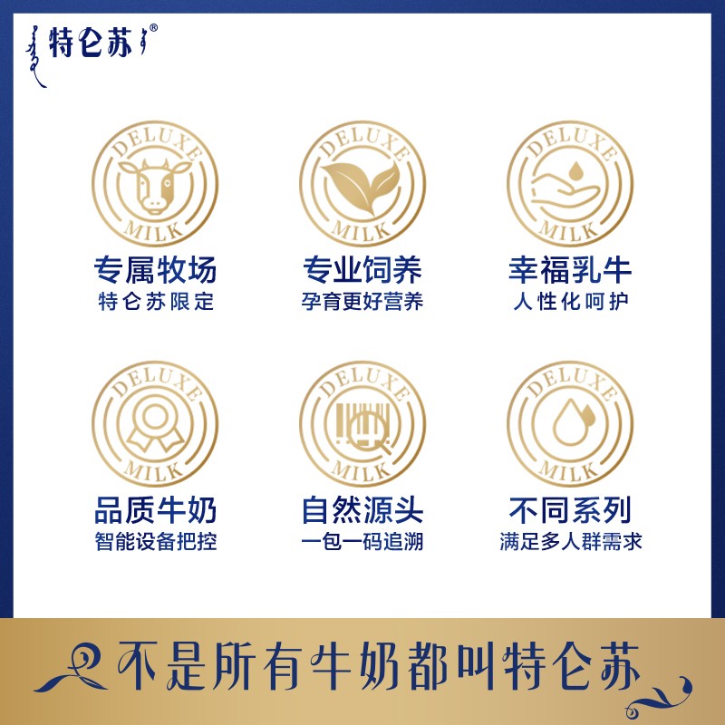 蒙牛 特仑苏梦幻盖纯牛奶 250ml*10盒/提 送礼佳品 高端礼盒高清大图
